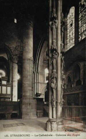 Strasbourg : La Cathédrale : Colonne des Anges