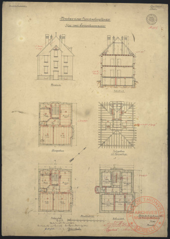 NEUBAU EINES DIENSTWOHNGEBÄUDE FÜR ZWEI PANZERTURMWÄRTER.