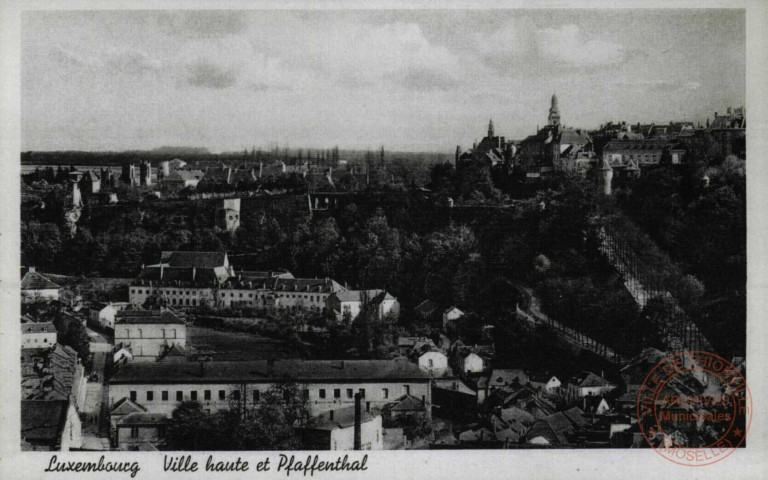 Luxembourg. Ville Haute et Pfaffenthal.