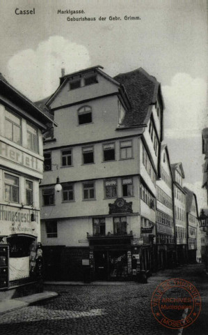 CASSEL. Marklgasse, Geburtshaus der Grimm.