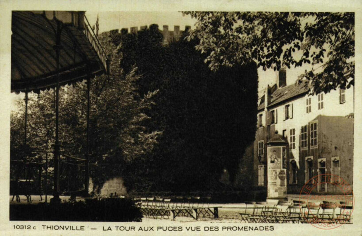 Thionville : La Tour aux puces vue des promenades