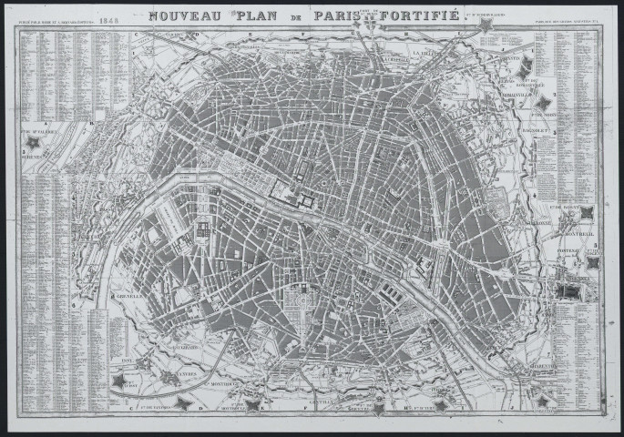 NOUVEAU PLAN DE PARIS FORTIFIE