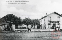 Restaurant Joh. Feid-Fehr, quartier Saint-Pierre, 38 rue de Longwy (Marienthalerstrasse) vers 1910.