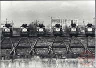 [Photographie du dépôt SNCF de Thionville vers 1980]
