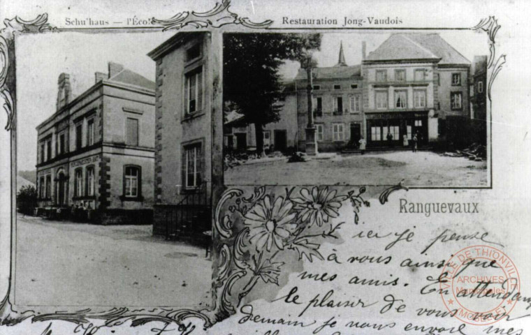 Ranguevaux - Schul'haus / L'Ecole - Restauration Jong-Vaudois
