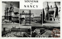 Nancy - Place Stanislas - La Cathédrale - Porte de la Craffe - Hôtel de Ville et Statue de Stanislas - Place de la Carrière