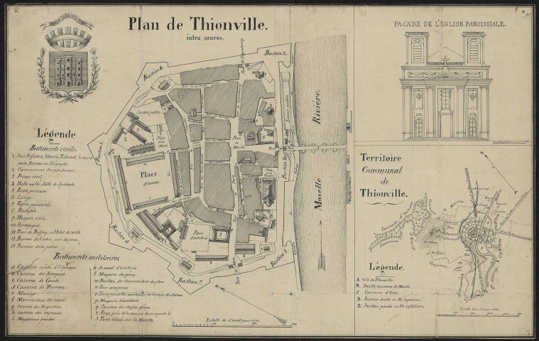 PLAN DE THIONVILLE INTRA MUROS