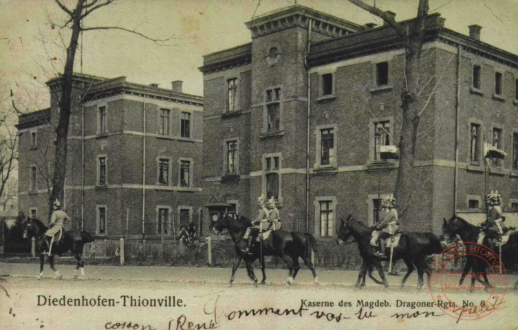 Diedenhofen = Thionville : Kaserne des Magdeb : Dragoner-Rgts