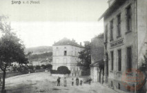 Sierck a.d. Mosel. / Sierck en 1907 - la poste et la route de Thionville