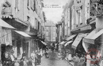 Cartes d'Autrefois (1890-1920) - Commerce, foires et marchés - Limoges - Rue de la Boucherie