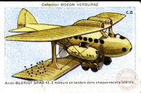 Avion Blériot Spad 45, 2 moteurs en tandem dans chaque nacelle latérale.