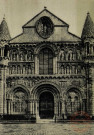 POITIERS (Vienne). Façade principale Ouest de Notre-Dame-La-Grande( XIIe)