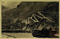 COTE D'AZUR, Route de Nice à Sospel, Les Lacets du Col de Braus