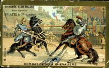 combat de deux chevaliers