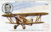 Avion de chasse Curtiss 500 CV. (Major W.A. Bishop).