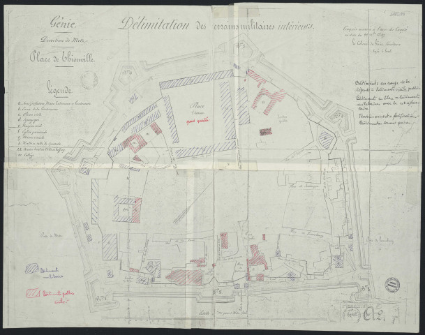 DELIMITATION DES TERRAINS MILITAIRES INTERIEURS