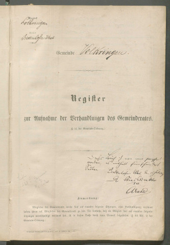 Registre de délibérations (11 juin 1909 - 1er mars 1930)