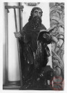 Statue de Saint-Antoine ermite, placée à droite de l'autel de la chapelle Saint-Luc (ou Saint-Fiacre), 54 Grand Rue à Dodenom (commune de Roussy-le-Village)