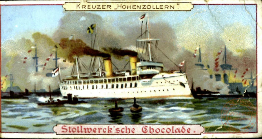 Le croiseur allemand "Hohenzollern"