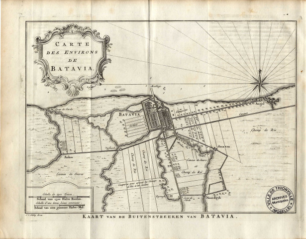 CARTE DES ENVIRONS DE BATAVIA