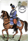 Cavalier du 5ème Régiment de Hussards, dont le cinquième escadron était affecté à l'escorte du Maréchal Bazaine, le jour de la bataille de Rezonville, le 16 août 1870.
