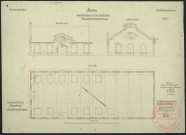 NEUBAU EINES EXERZIERHAUSES DEM FUSS-ARTILLERIE ÜBUNGSPLATZ BEI NIEDER-GENTRINGEN.