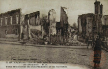 Reims (Marne) - Rue de Vesle après le bombardement des allemands