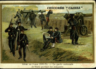 Siège de Paris (1870-1871). - La garde nationale de Paris gardant les remparts.