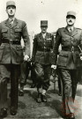 Général De Gaulle, Leclerc et Koenig.