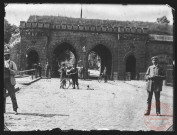 Destruction des fortifications autour de la porte du Luxembourg