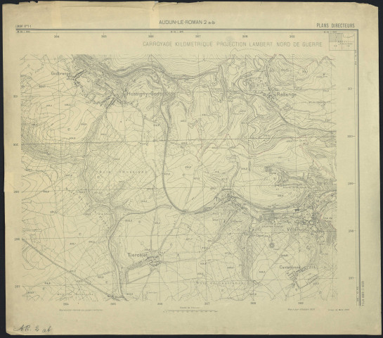 PLANS DIRECTEURS : AUDUN-LE-ROMAN 2 a-b