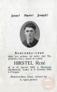 [Image mortuaire de Monsieur HIRSTEL René, né le 21 Janvier 1922 à Beuvange (St-Michel), tombé le 8 octobre 1944 à Pologne]