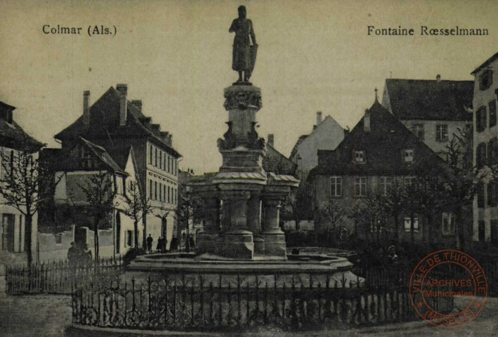 Colmar (Als.) : Fontaine Roesselmann