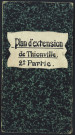 « PLAN D'EXTENSION DE THIONVILLE. 2ème PARTIE »/ dressé par le service d'arpentage en 1936 - Beauregard, Grande Saison, Thionville, St. François, Cokerie, Laminoirs, Fort Yutz.