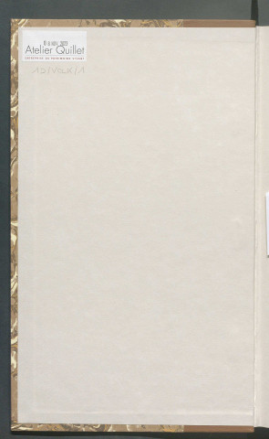 Registre de délibérations (5 juillet 1787 - 6 février 1826)