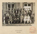 [Photo de groupe réalisée au lycée de Metz, année scolaire 1928-1929]