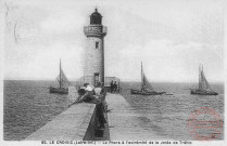 Cartes d'Autrefois (1890-1920) - Villes de province - Le Croisic (Loire-Atlantique) - Le Phare à l'extrémité de la jetée de Tréhic