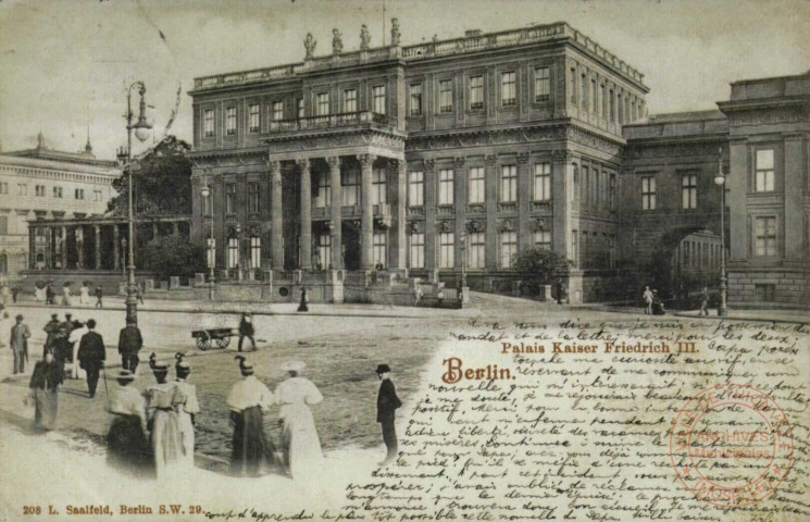 Berlin -Palais Kaiser Friedrich III.