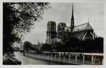 Notre-Dame et le Square de l'Archevêché.