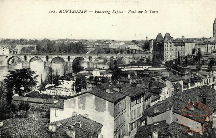 Montauban- Faubourg Sapiac- Pont sur le Tarn.