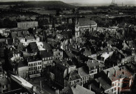 Thionville (Moselle) : Vue aérienne du centre