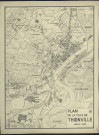 « PLAN DE LA VILLE DE THIONVILLE »/ dressé par le Service d'urbanisme municipalReproduction d'un plan dressé en 1954. - Plan de la ville par quartiers