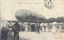 Macon - 31 mai 1909 - Le gonflement du Dirigeable 'Le Petit Journal'