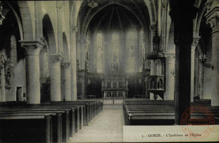 Gorze = L'intérieur de l'Eglise