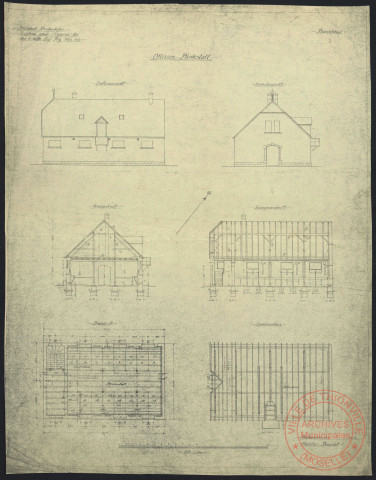 NEUBAU EINER KASERNE FÜR DAS 3 LOTHR. INF. REGTS. N°135
