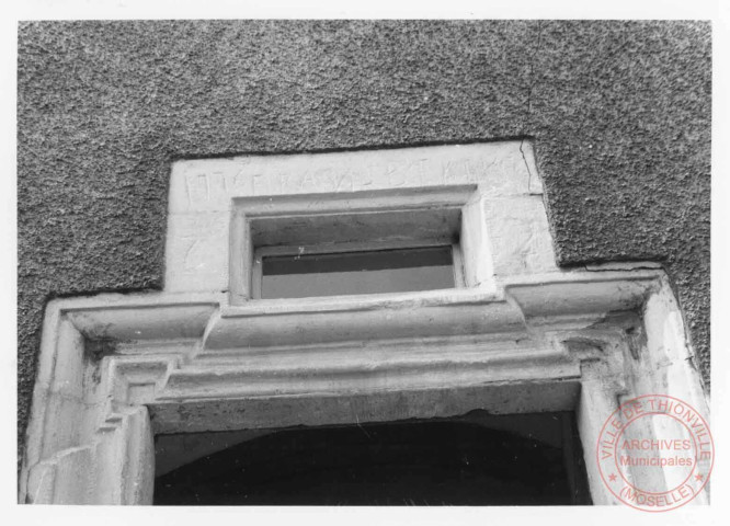 Maison située 13, rue de la Tuilerie à Basse-Rentgen. Linteau daté 1776