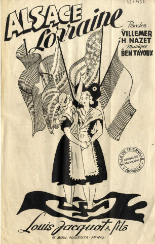 Alsace-Lorraine.- Paris : éd. Louis Jacquot et Fils, [ca 1945].