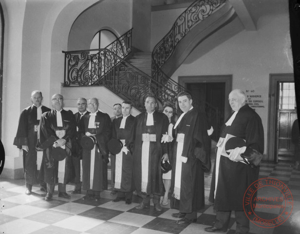 [Photo de groupe des magistrats au tribunal de Thionville]