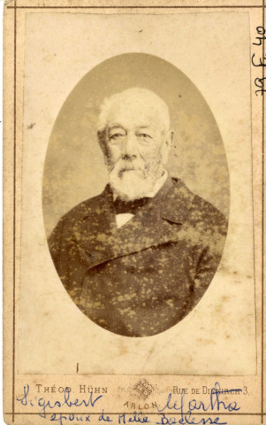 [Portrait de Sigisbert Martha époux de Mlle Baclesse, dans les années 1890]