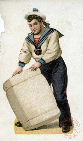 Marin et son paquetage.